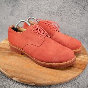 WALK-OVER Men’s Derby Oxford Vintage Peach Salmon Suede Shoes Sz 9 M